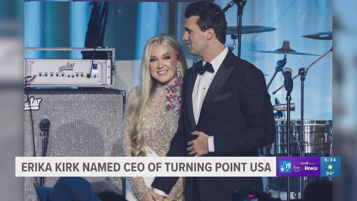 Erika Kirk named new CEO of Turning Point USA | cbs19.tv