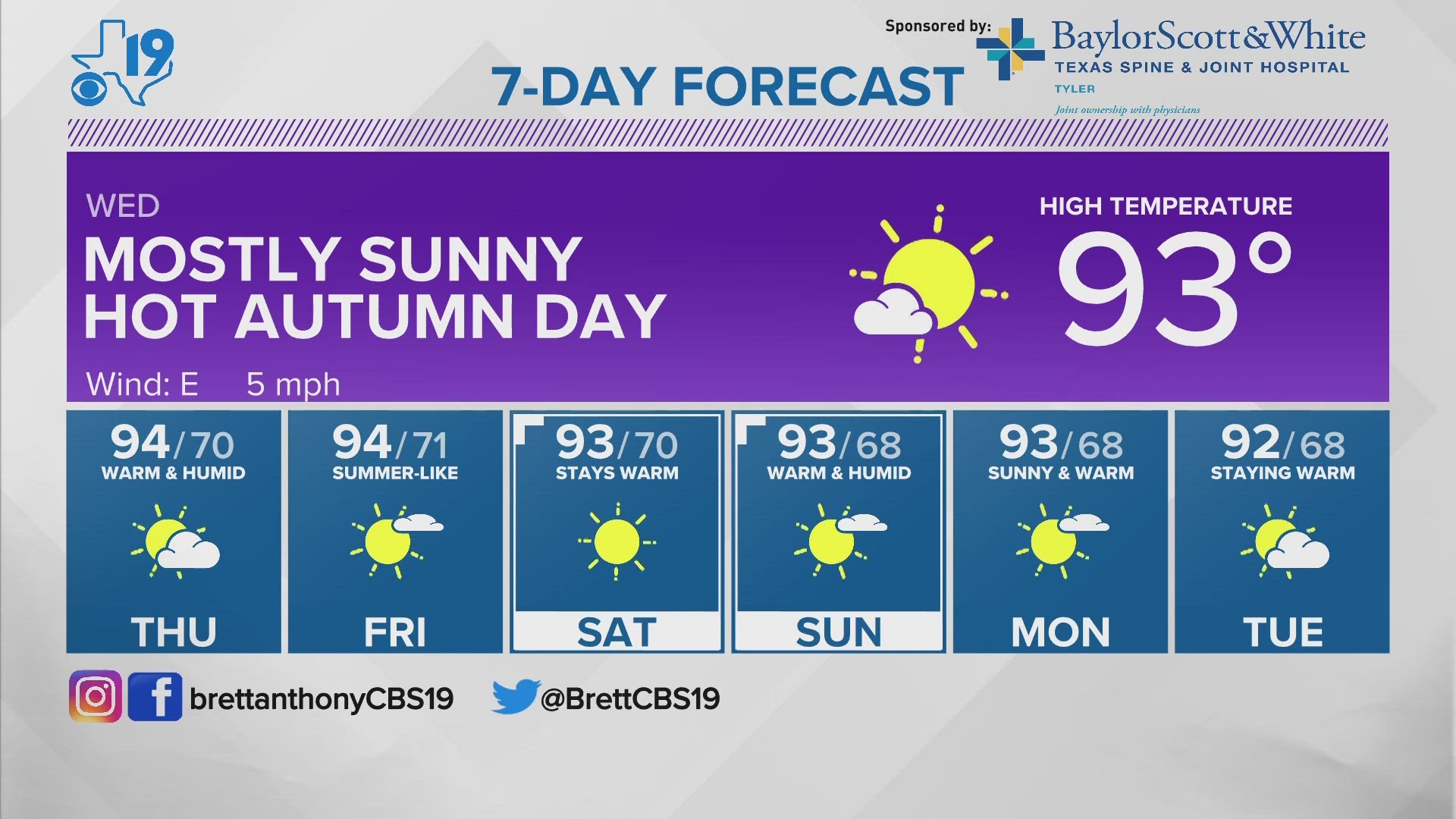 For the latest from the CBS19 Weather Experts, visit cbs19.tv/weather