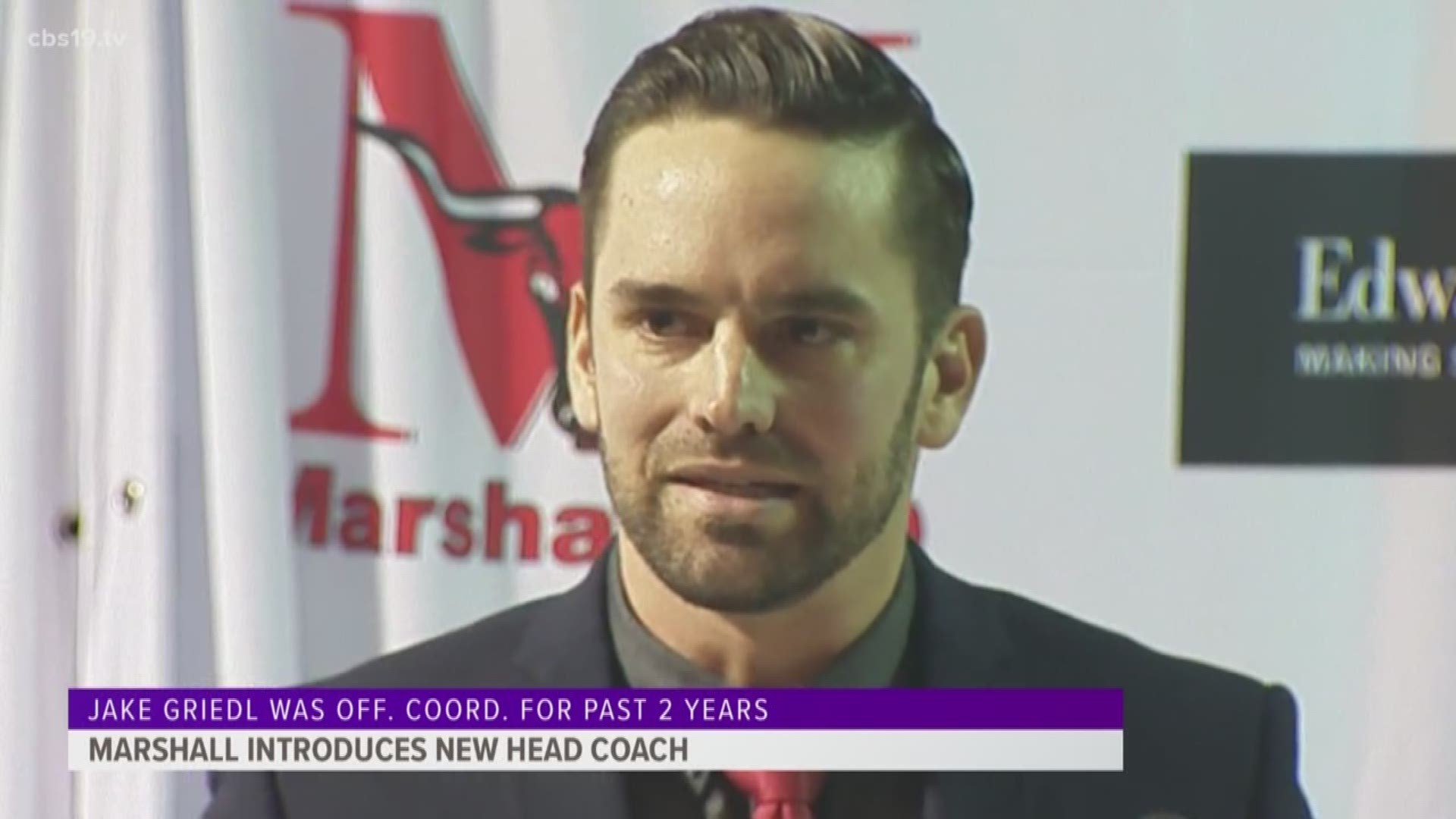 Marshall introduced Jake Griedl as their new head coach on Wednesday afternoon.