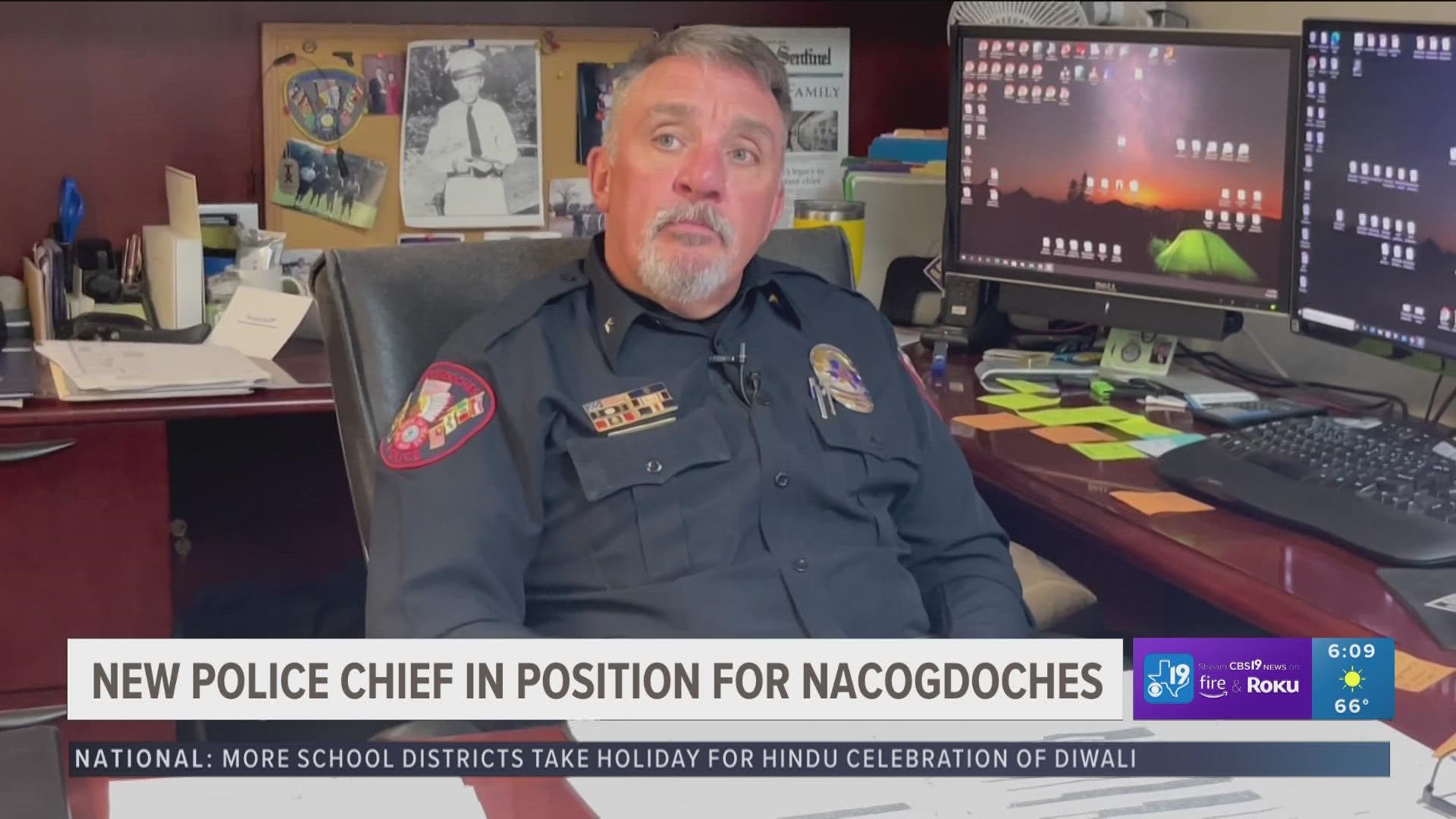 There’s a new chief in charge of the Nacogdoches police department.