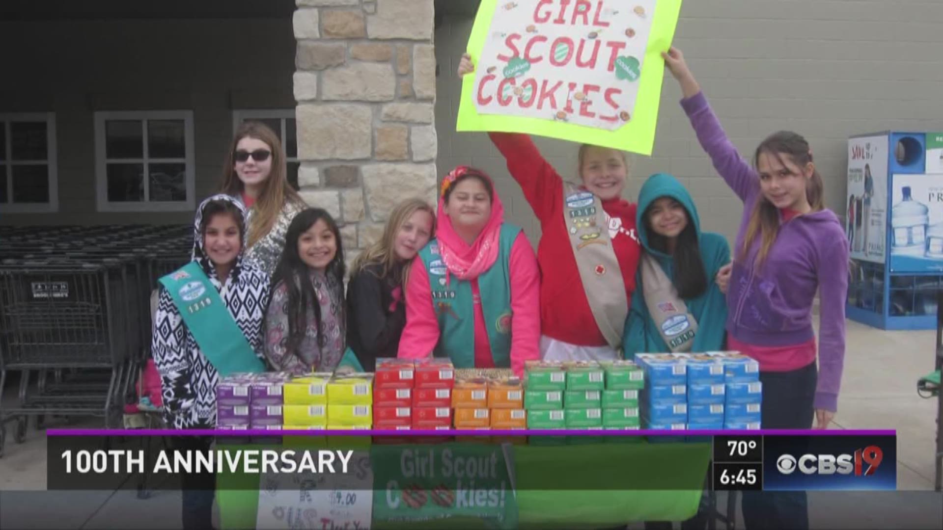 Some girl scouts visited CBS19 this morning to talk about a tradition 100 years in the making.