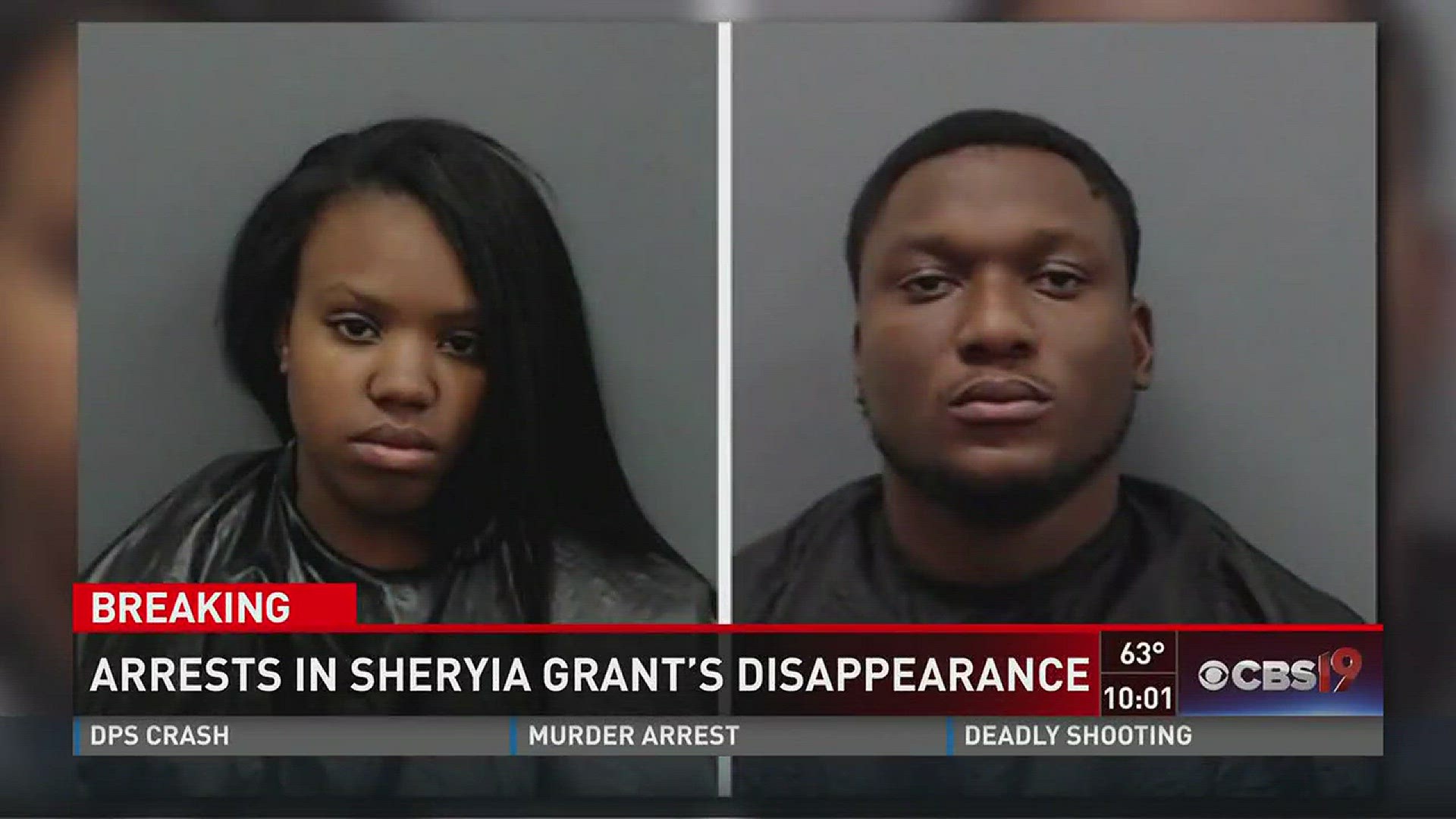 Two Overton Residents are in jail, who police believe are responsible to the disappearance of 20 year old Sheryia Grant