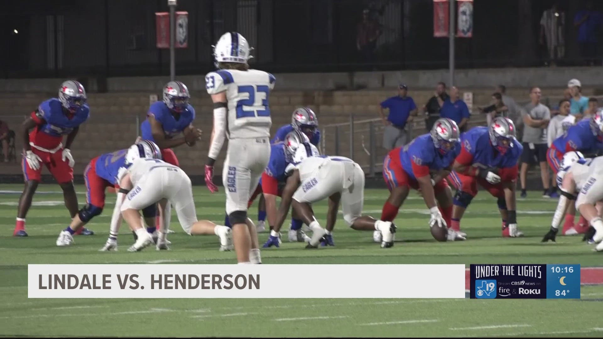 UNDER THE LIGHTS: Lindale dominates Henderson 56-7