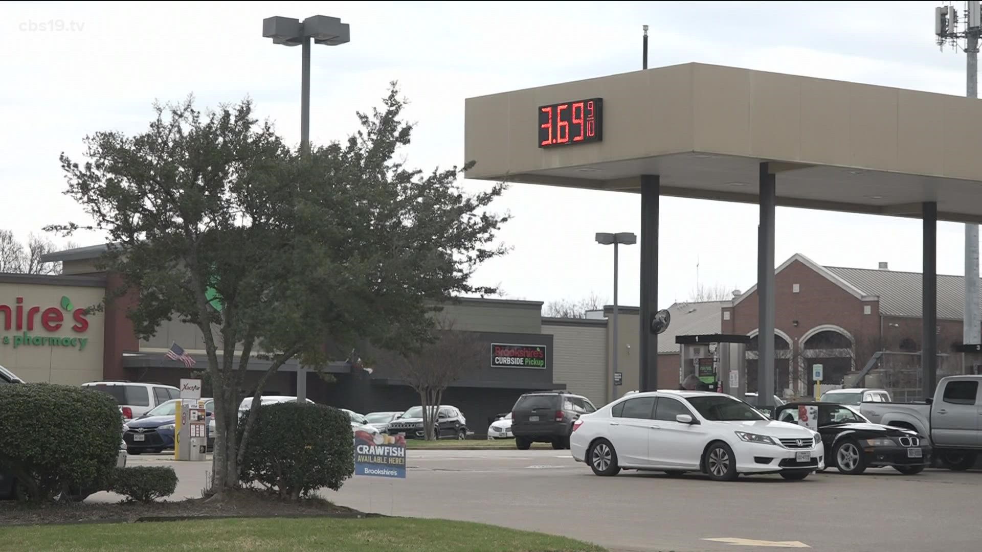 Gas prices impact Tyler businesses