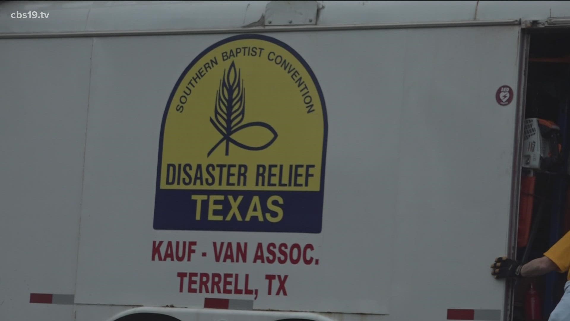 The Texas Baptist Men came to Tyler to provide extra assistance to those in need.