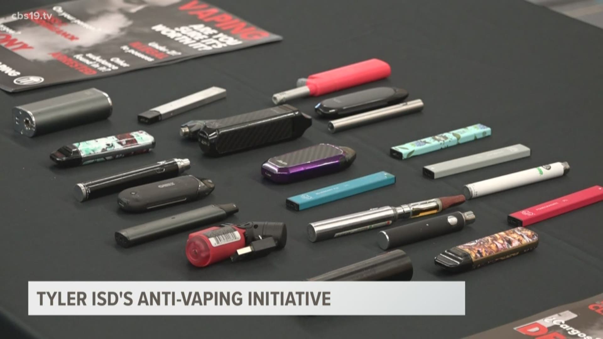 Tyler ISD is launching an anti-vaping initiative to educate parents, students, and the community on the legal ramifications of vaping, especially with THC.