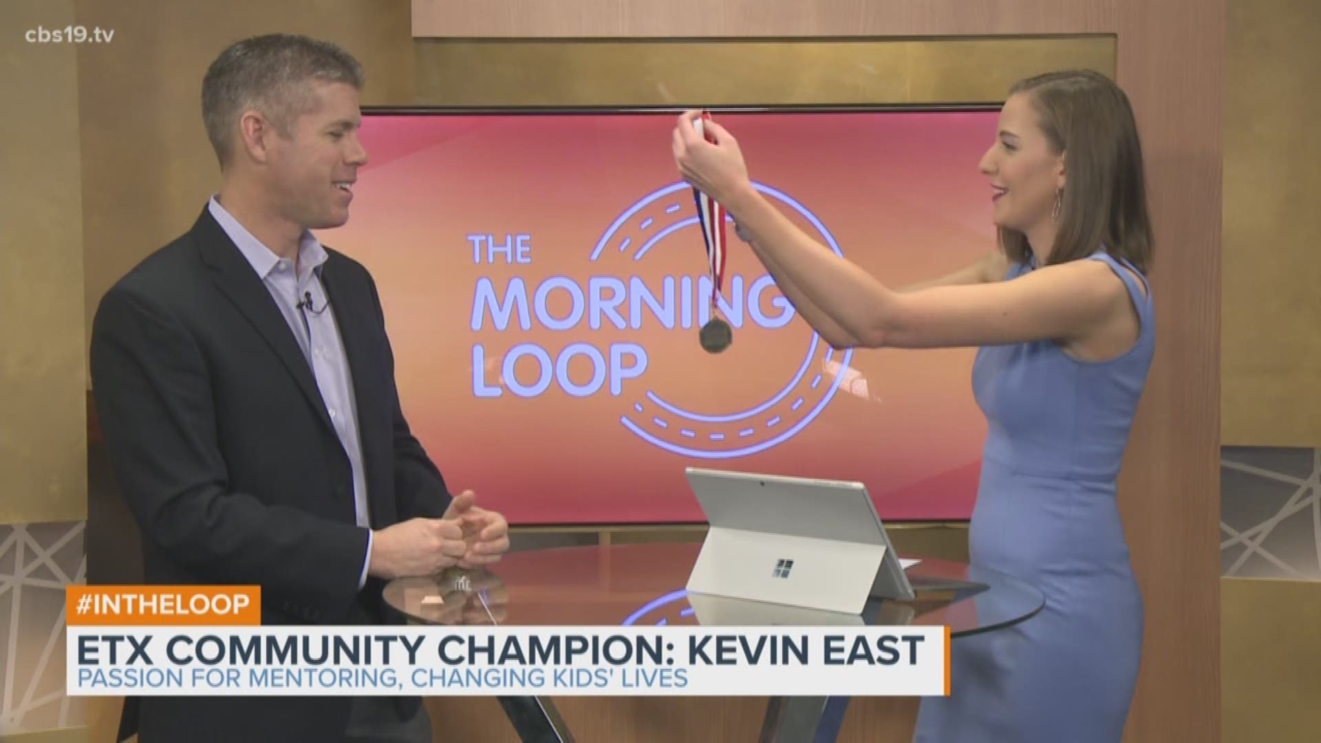 Honoring East Texas Community Champion and Mentoring Alliance President Kevin East on The Morning Loop. 