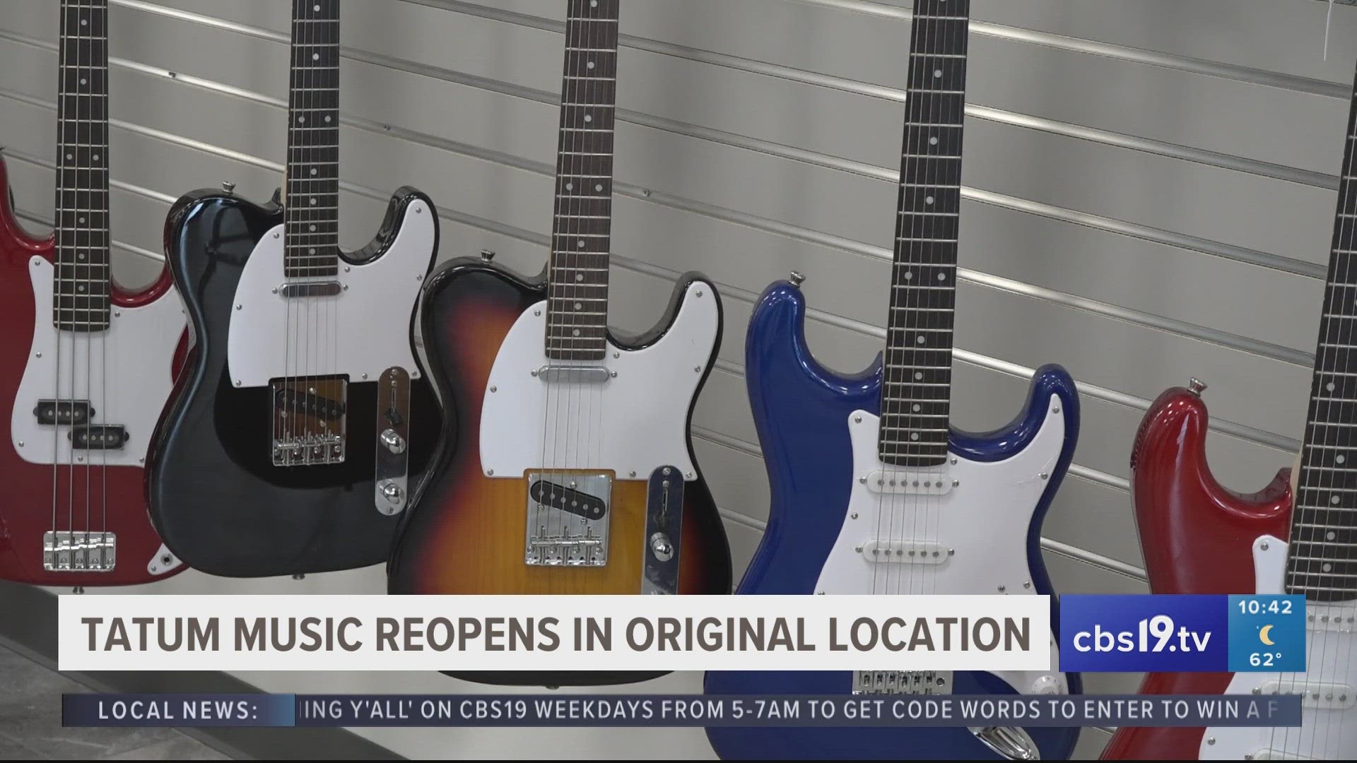 Tatum Music was able to reopen their doors for customers following a fire that closed their business back in 2021.