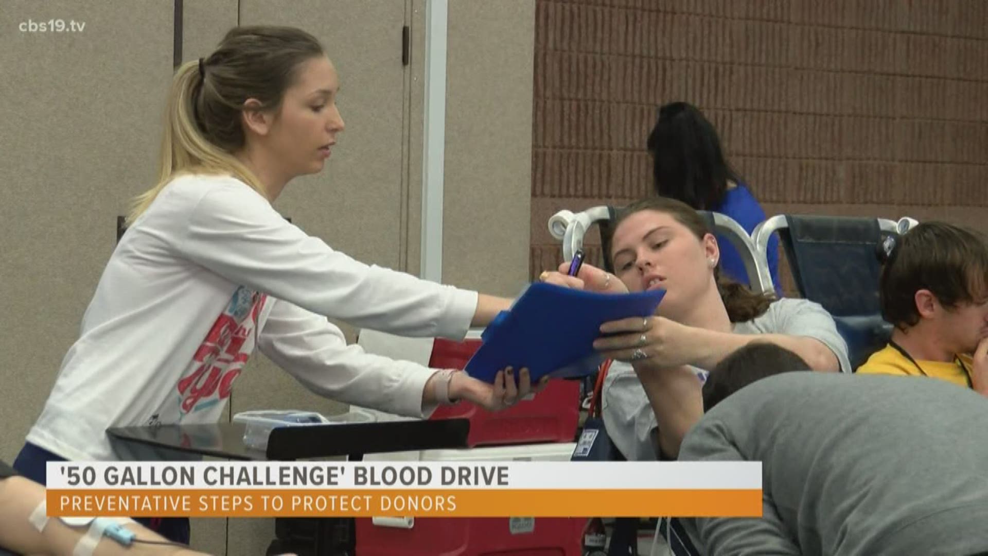 According to Jacquelyn Decker with Carter Bloodcare, they've implemented several social distancing measures to protect potential blood donors.