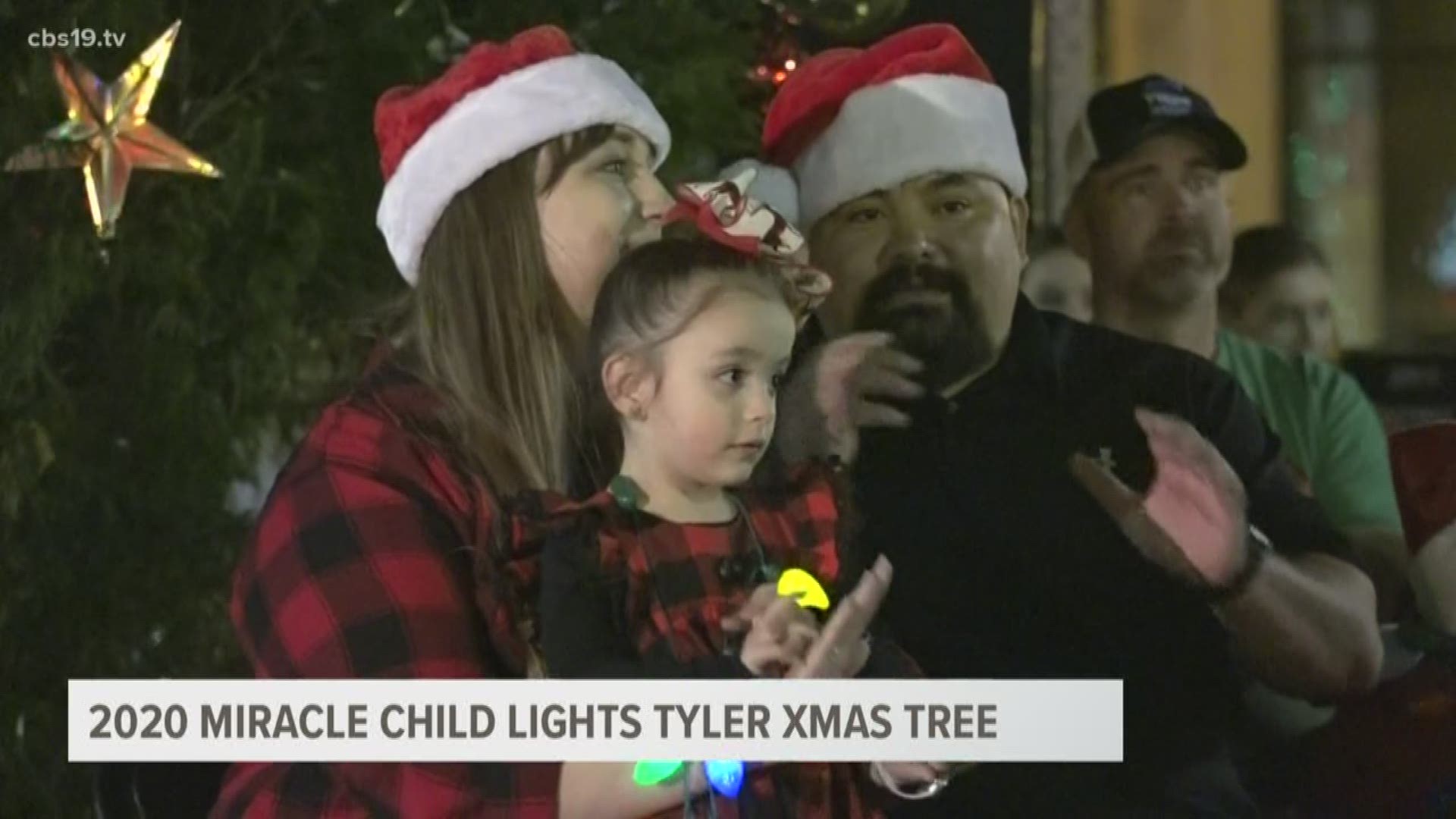 This year’s Christmas tree lighting ceremony was highlighted by the 2020 Christus Trinity Mother Francis miracle child Kimber Jane de la Cruz, who flipped the switch
