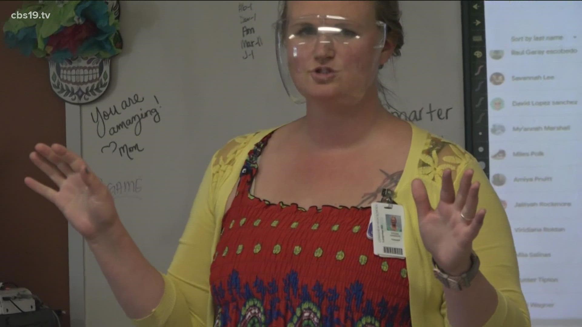 Longview middle school teacher works through pandemic related changes