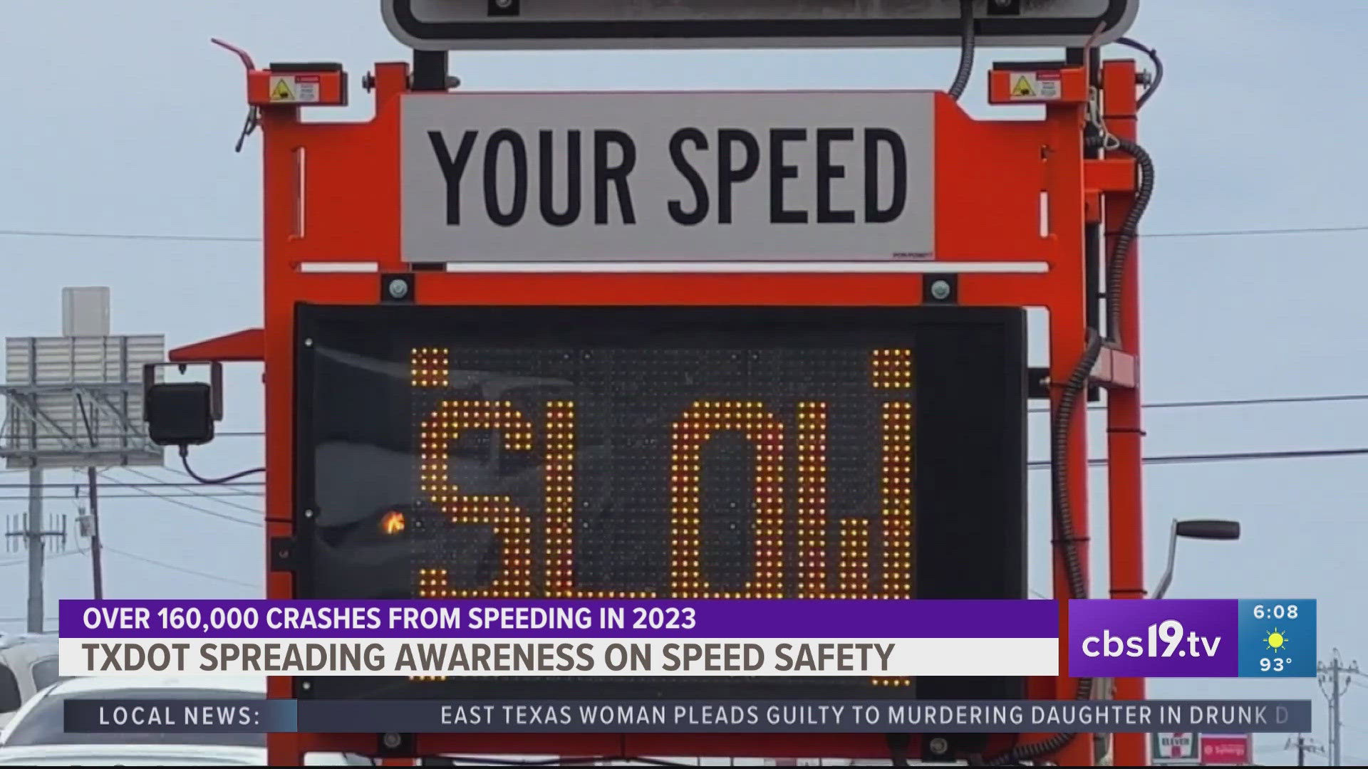 Speeding caused over 160,000 wrecks on Texas roadways just last year alone, so TxDOT is raising awareness on the importance of slowing down