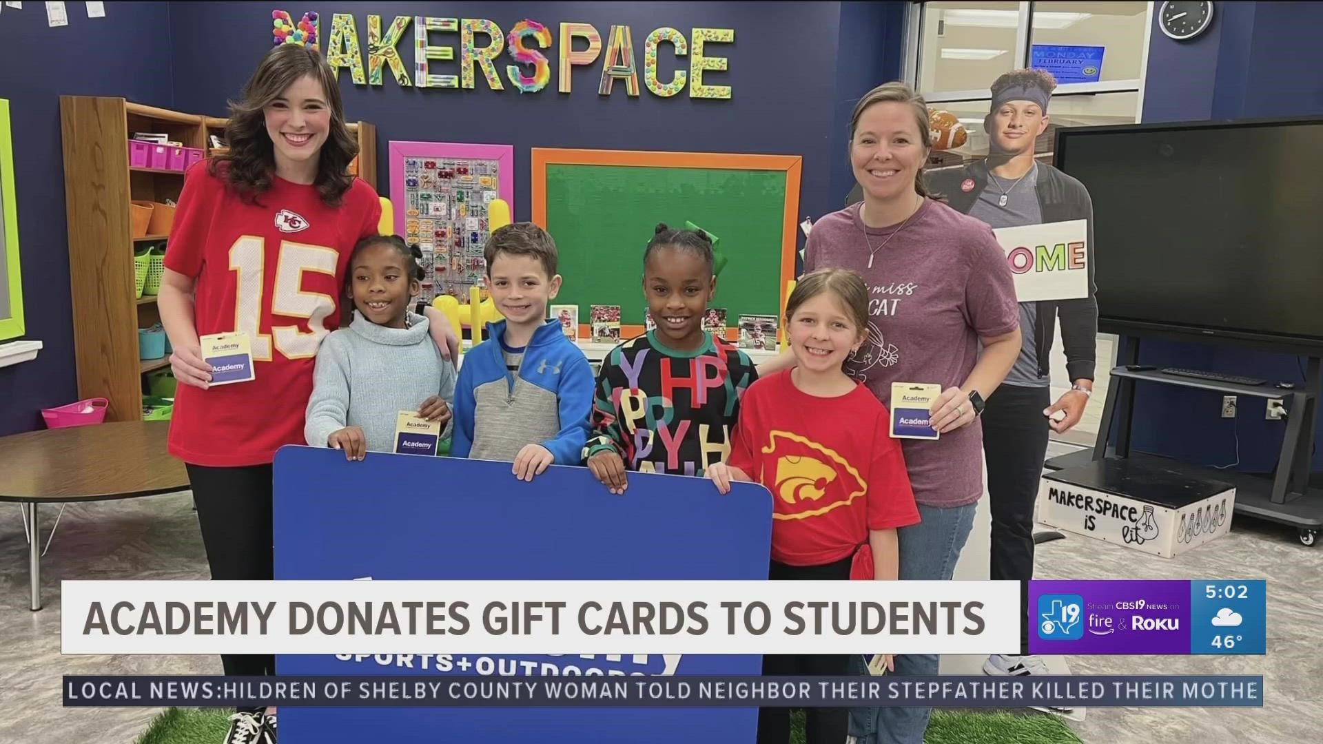 All seven Whitehouse campuses together received more than $3,000 worth of gift cards.