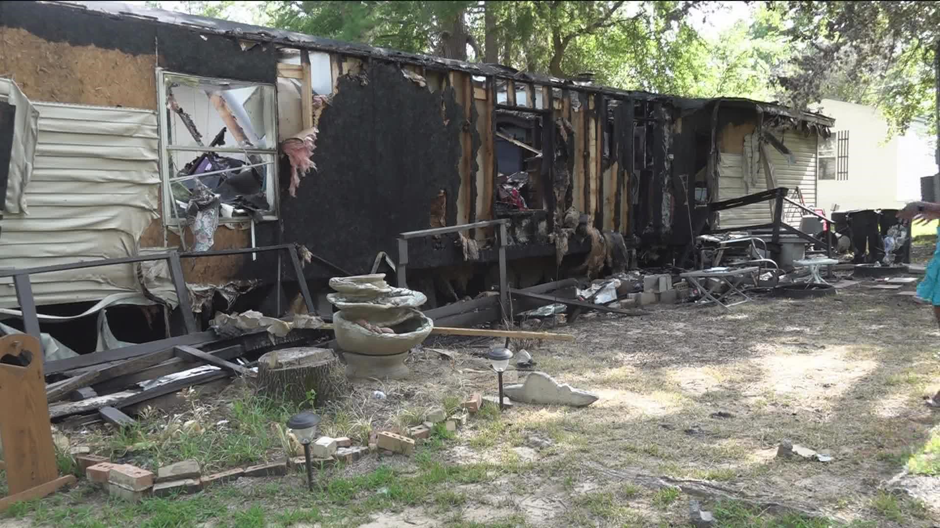 Johnny Carpenter's home was considered a complete loss. He is still not sure what started the fire.