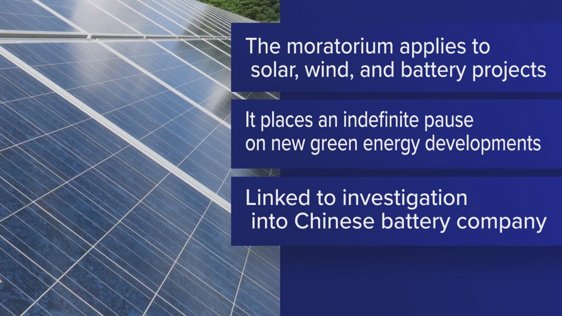 Van Zandt County commissioners pass indefinite pause on green energy projects