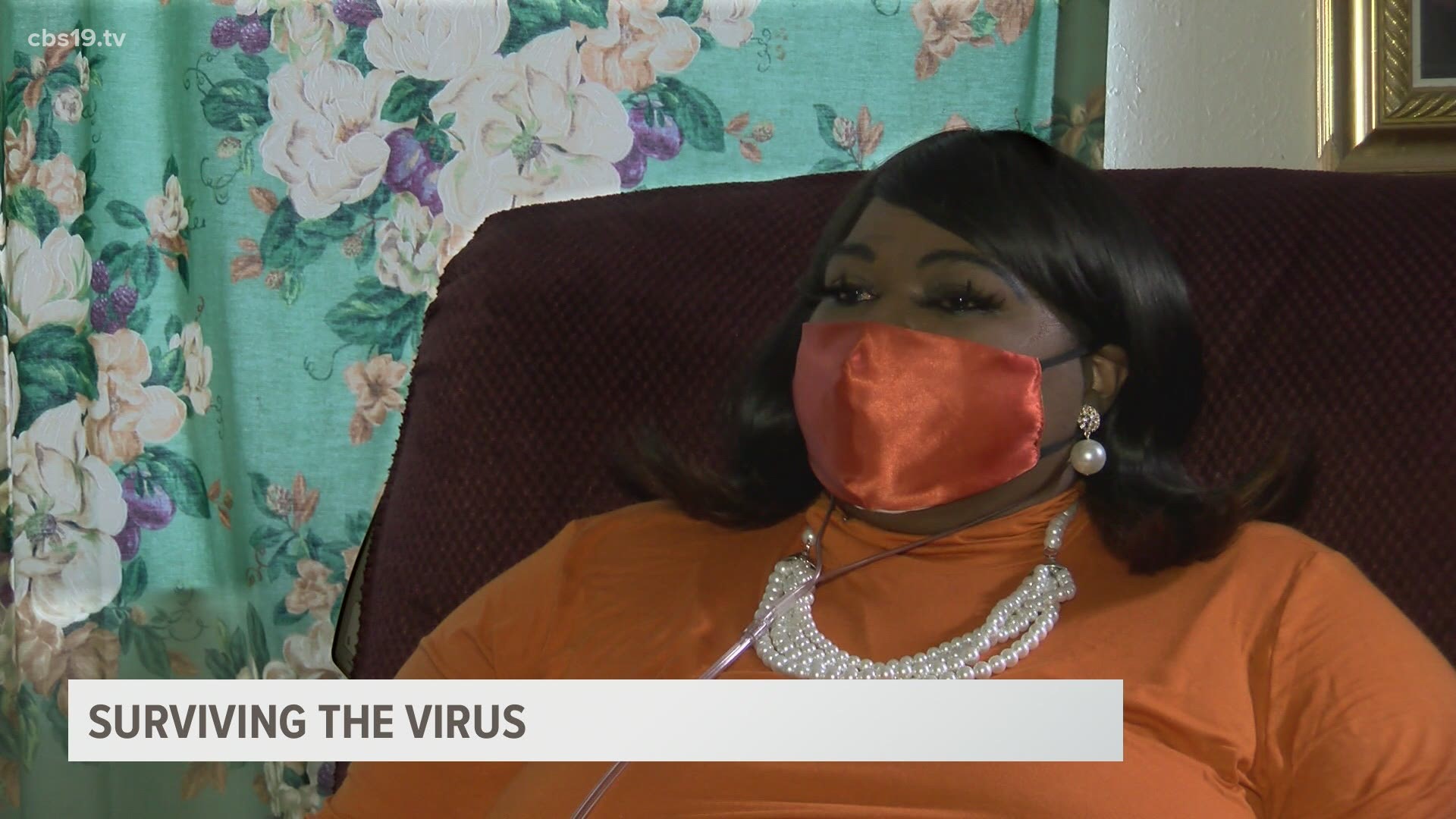 This is Cynthia Montgomery surviving the virus.