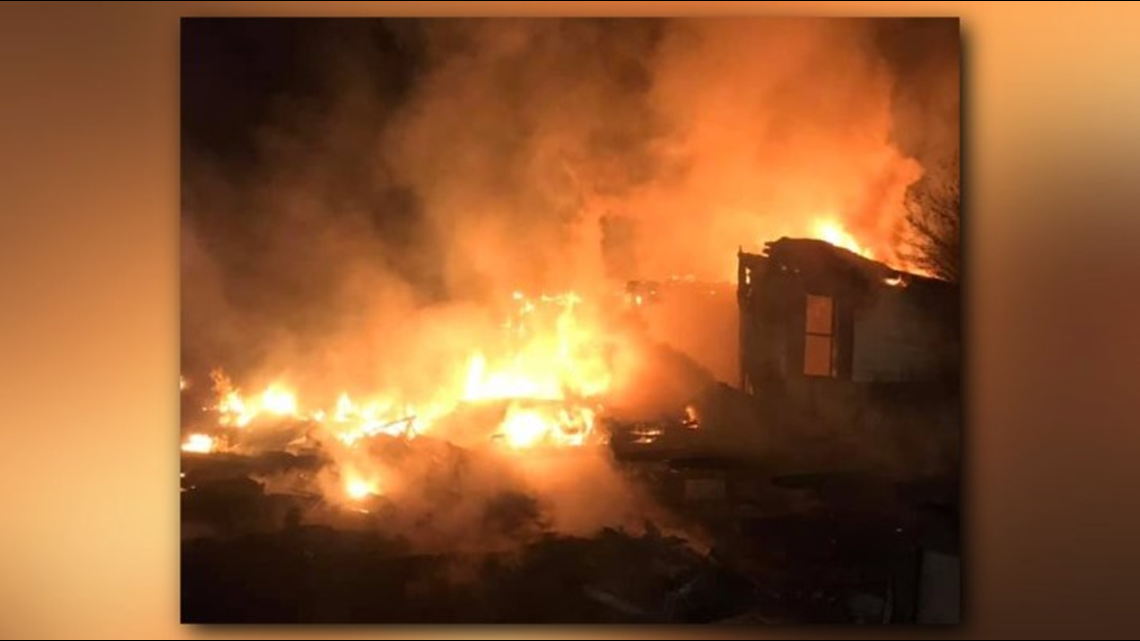 No injuries reported following massive overnight house 