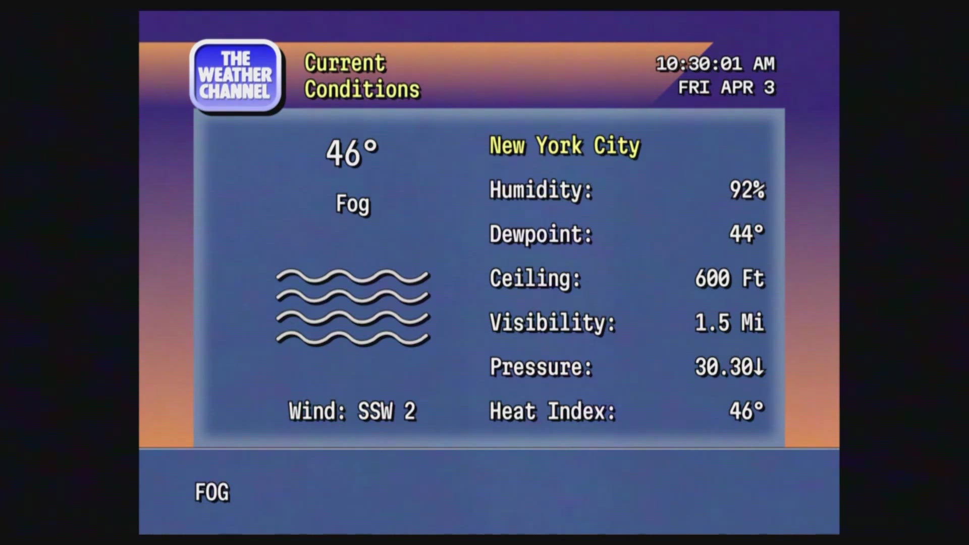Weather Channel Back The Weather Channel brings back 'RetroCast' with some jazz included ...