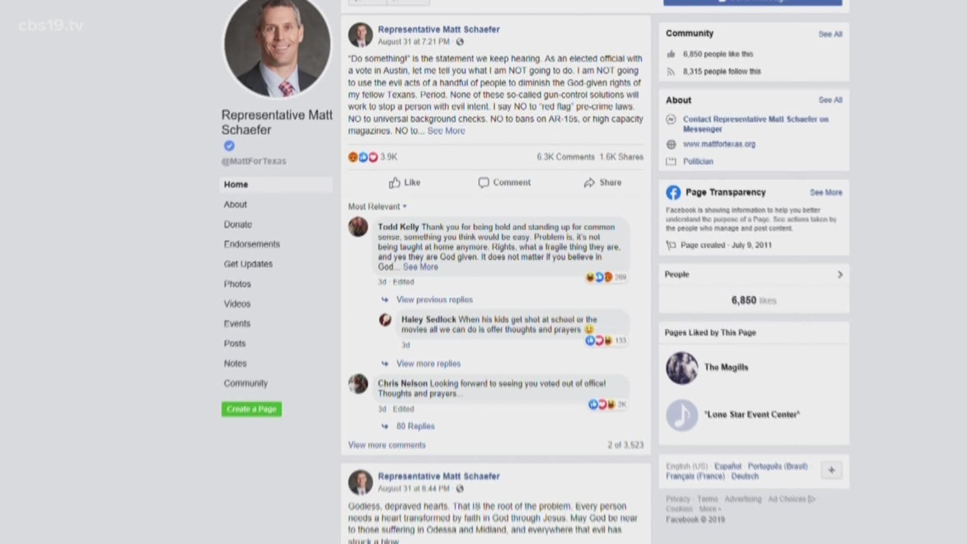 Representative Matt Schaefer expounds on his viral post