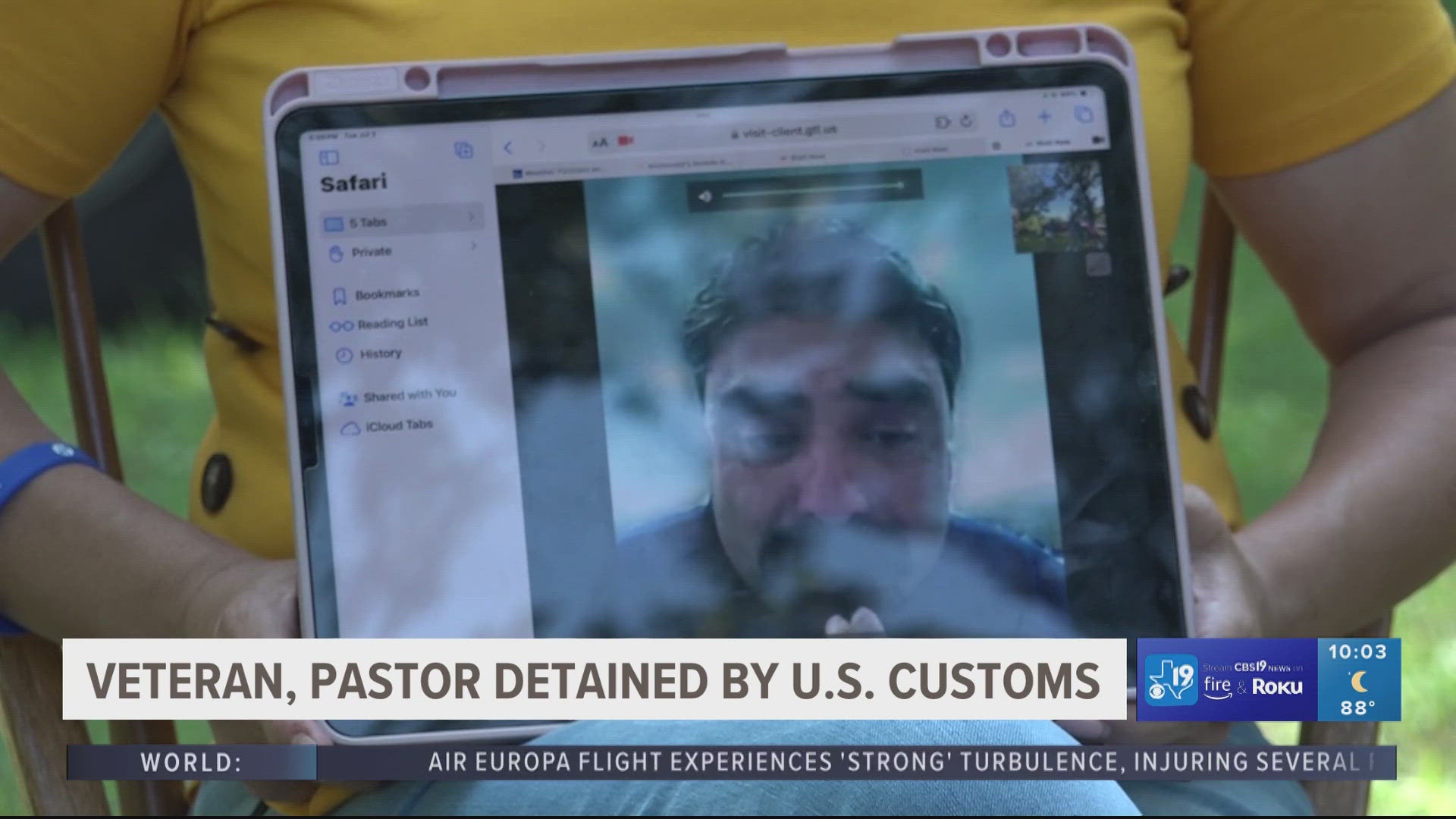 Julio Torres is currently at an immigration detention center in Alvarado, Texas.