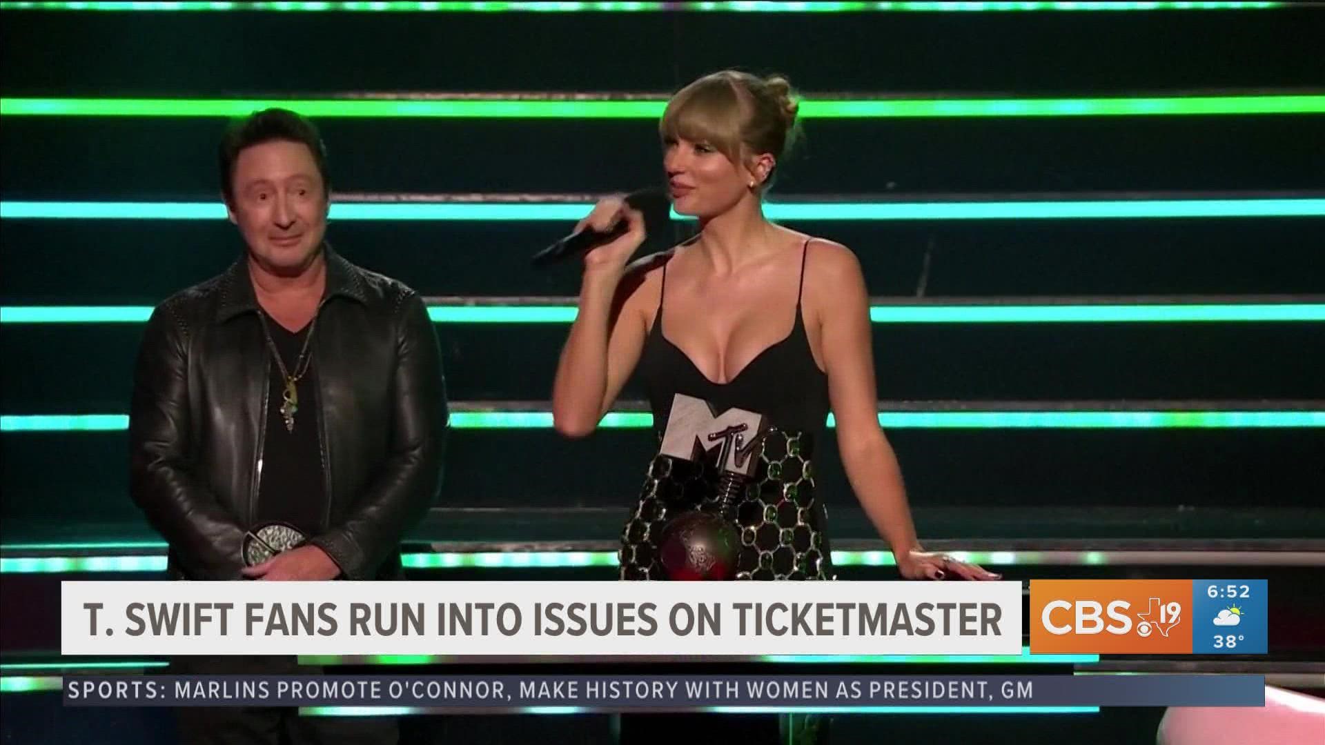 Taylor Swift fans run into issues on Ticketmaster cbs19.tv