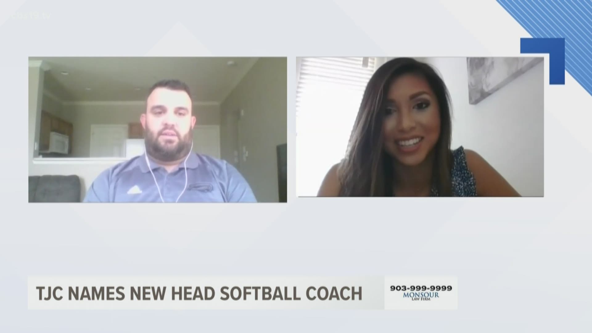 Eric Henderson joins CBS 19 Sports' Tina Nguyen to discuss what it means to be named the third head softball coach in TJC program history.