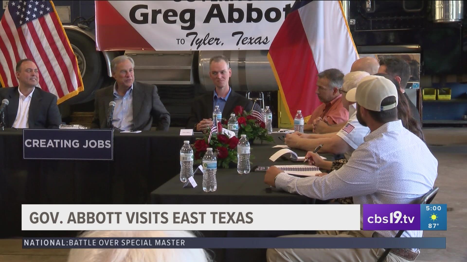 Greg Abbott Speaks With East Texas Business Leaders Cbs19tv 1397