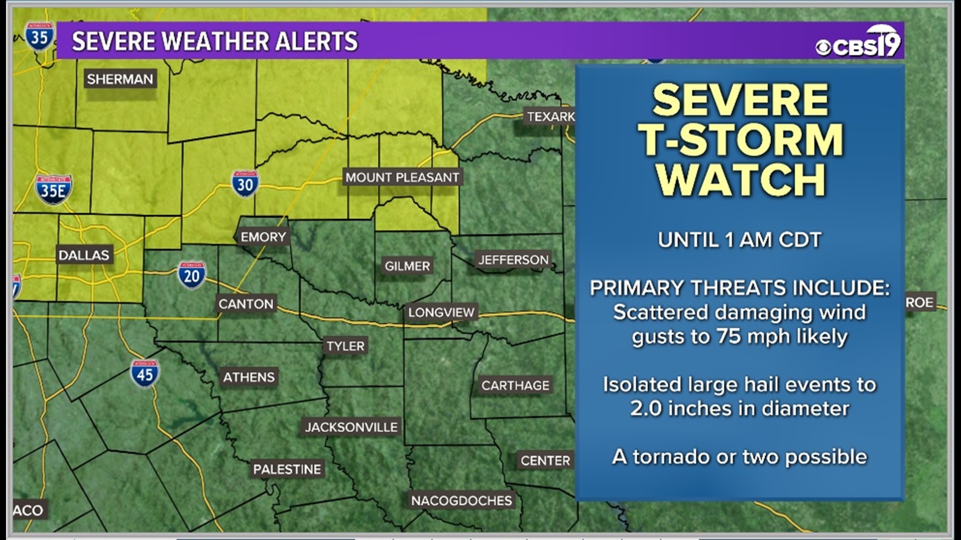 Severe weather expected to return to East Texas tonight through Friday ...