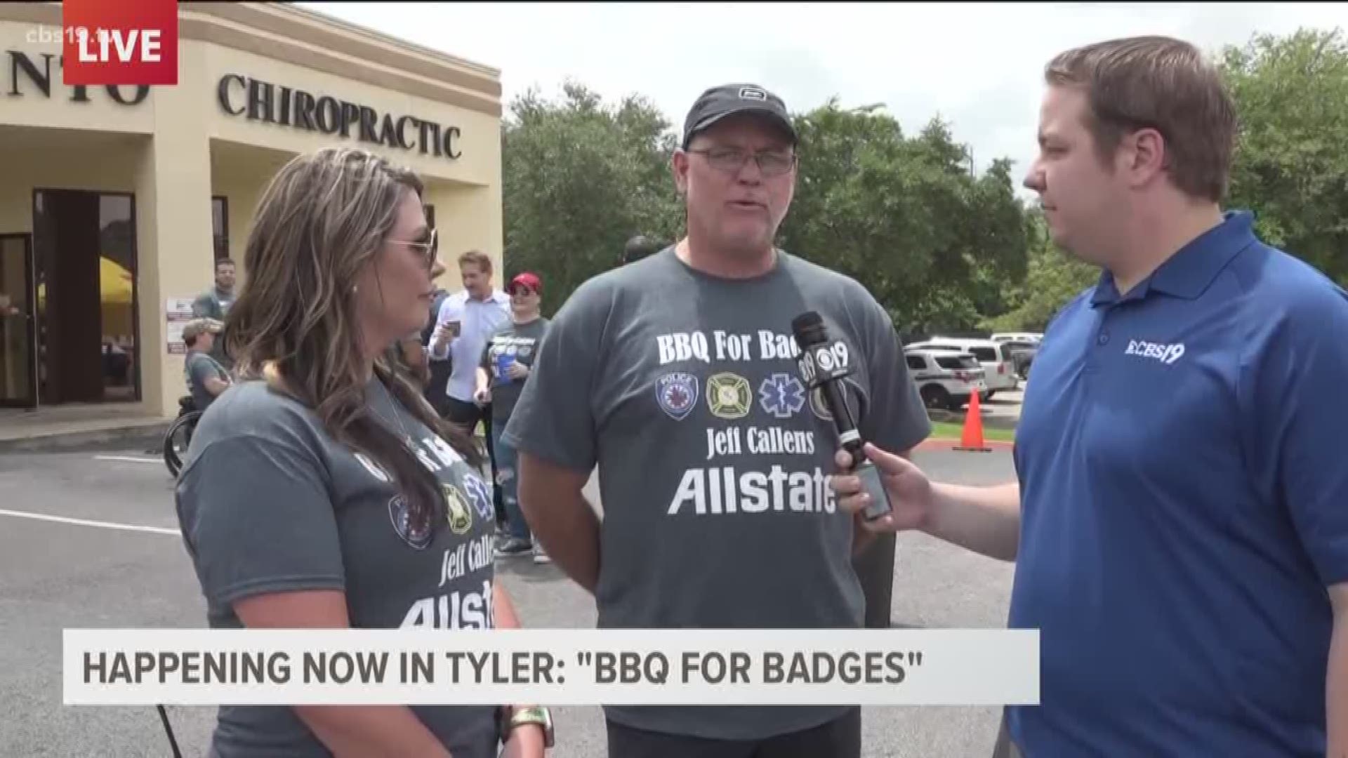 LIVE Interview at the BBQ for Badges event. Meteorologist Michael Behrens reports.