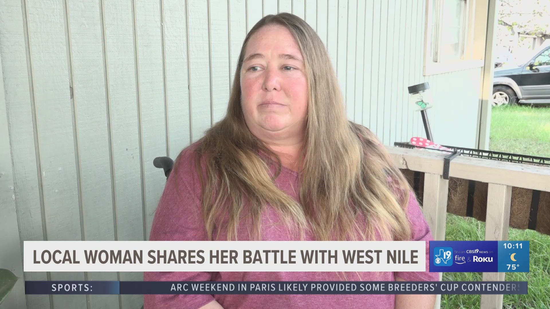 A local woman's life has changed after being diagnosed with West Nile virus.