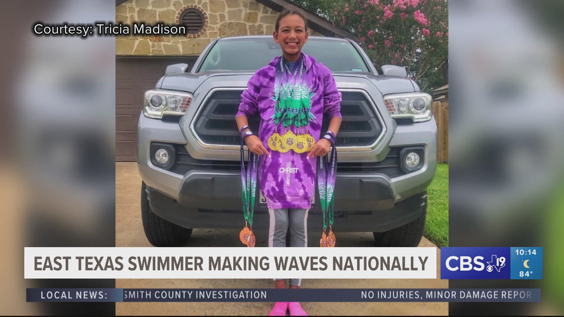 Aubree Madison participated in six individual events, and despite competing in some groups as big as 118 swimmers, she came in first place in every single one.