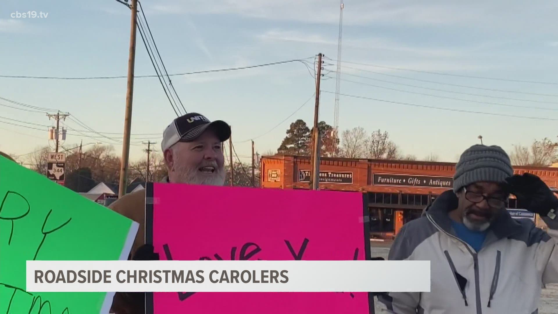 East Texans gathered in Bullard to sing carols to their neighbors as they drove by.