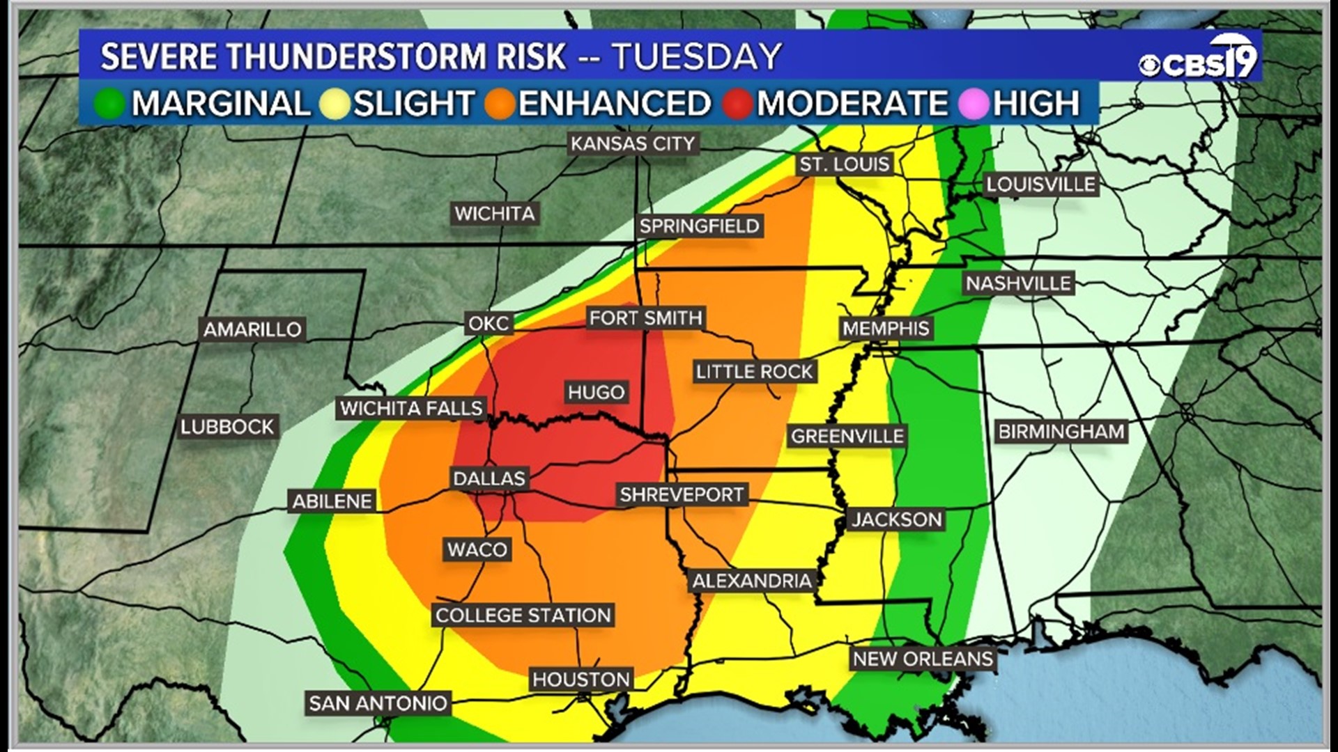 Severe weather moving into East Texas overnight Here's what you need
