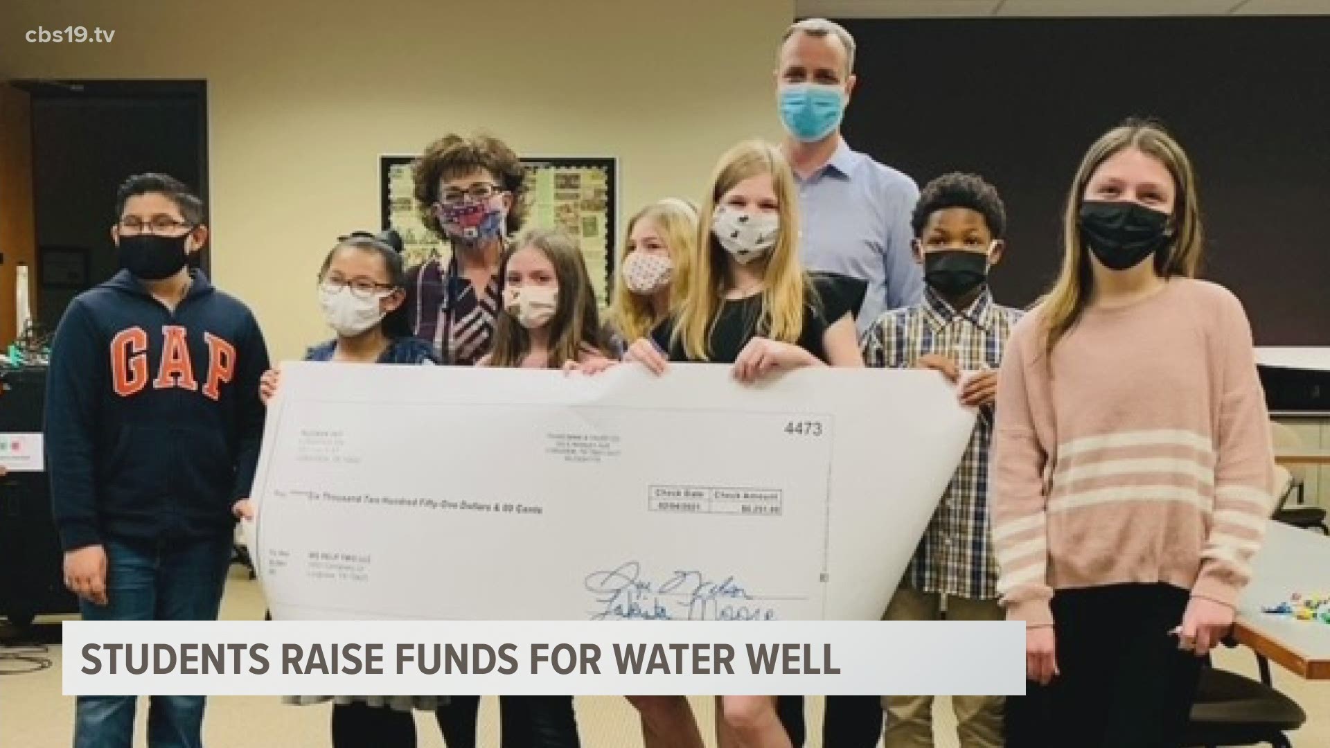 Students at Hudson PEP raised funds for a water well systems for students and a community in Uganda.