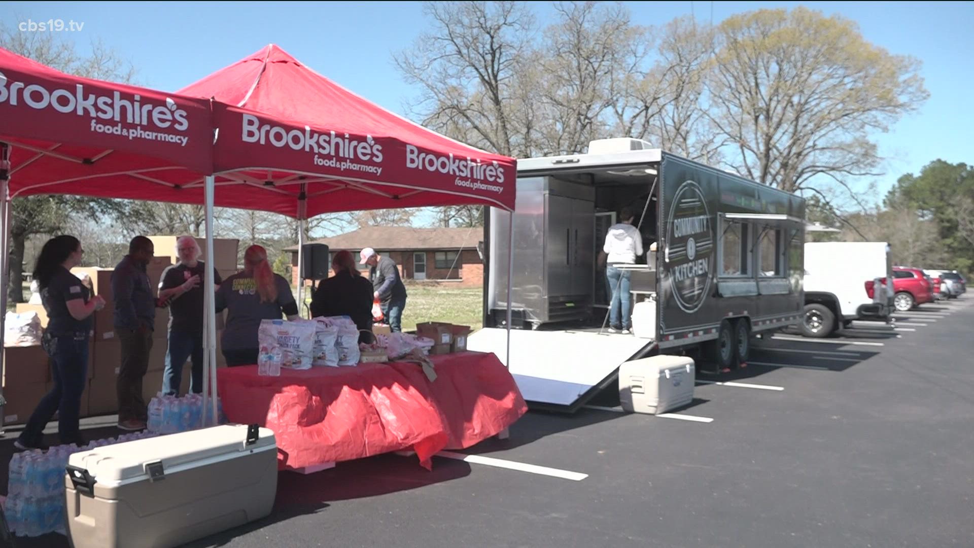Grocery company Brookshire's aids recovery efforts in Upshur County