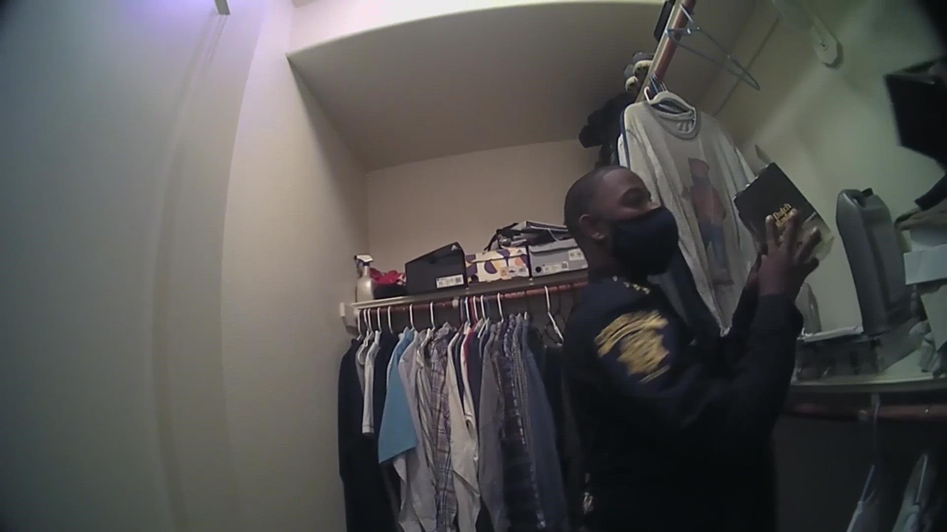Smith County DA's Office releases of video showing alleged theft by Constable Curtis Traylor-Harris and his deputies