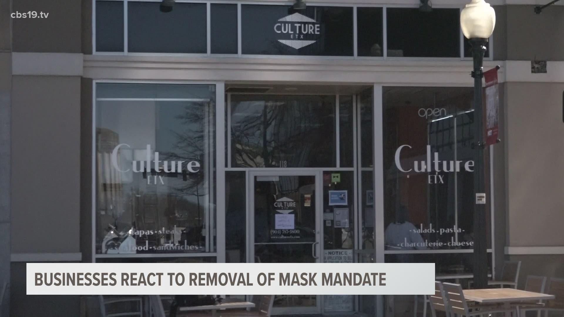 Come March 10, Governor Greg Abbott's mask mandate will no longer be in effect and everyone is reacting to that news differently including Culture ETX in Tyler.