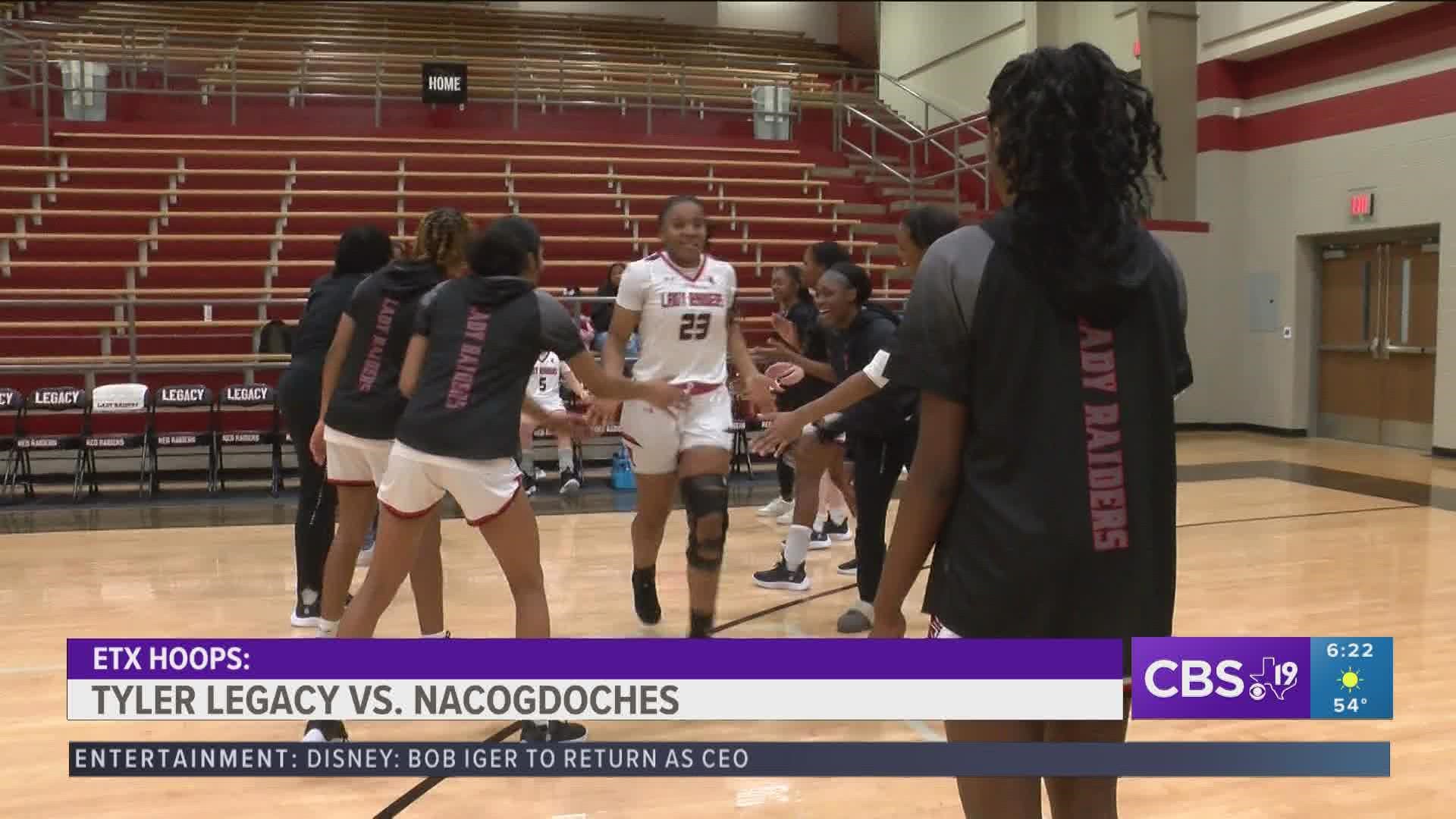 Tyler Legacy rolls onto a blow-out win over Nacogdoches after a big day beyond the arc.