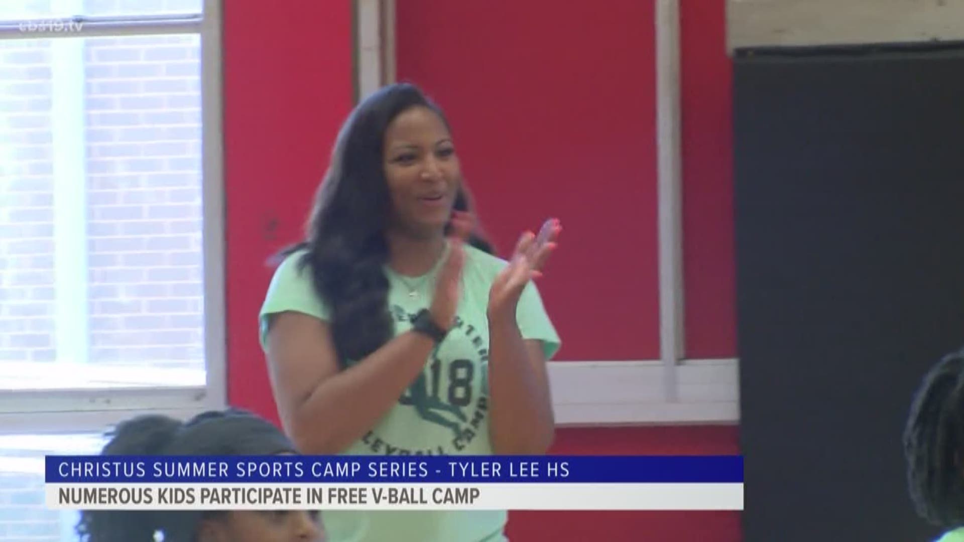 Free Volleyball camp held at Tyler Lee
