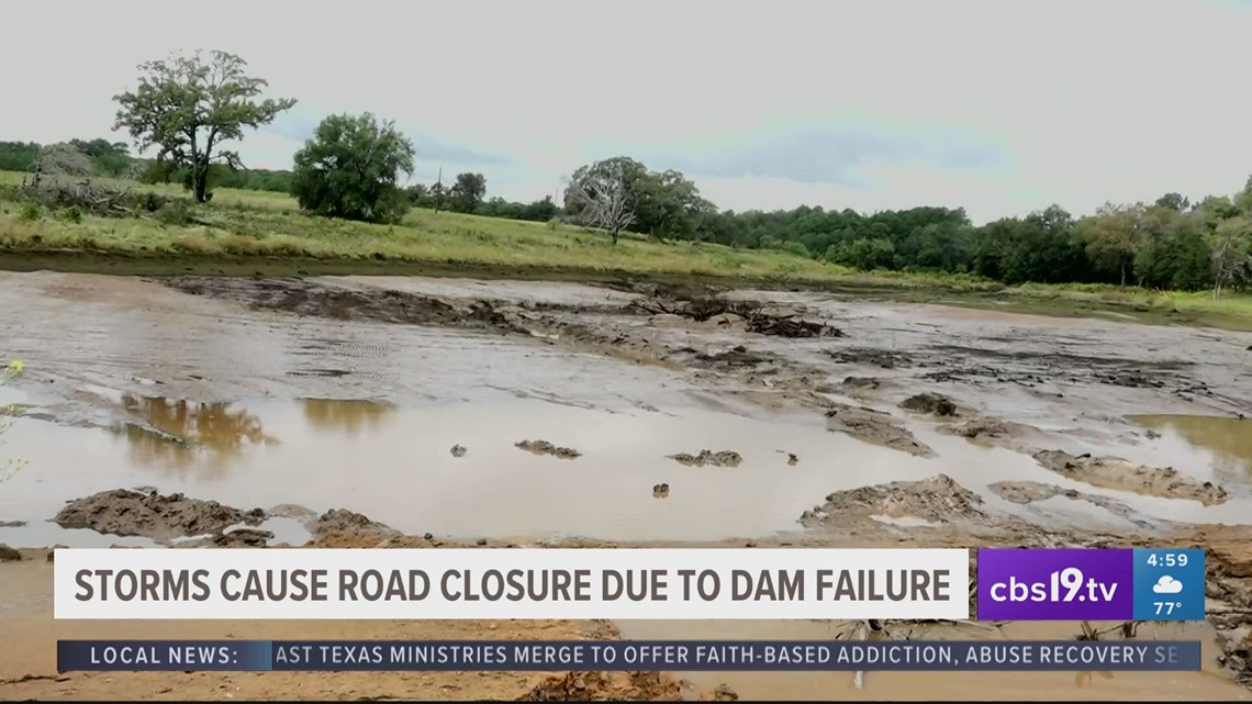 County Road 463 closed after private dam fails cbs19.tv