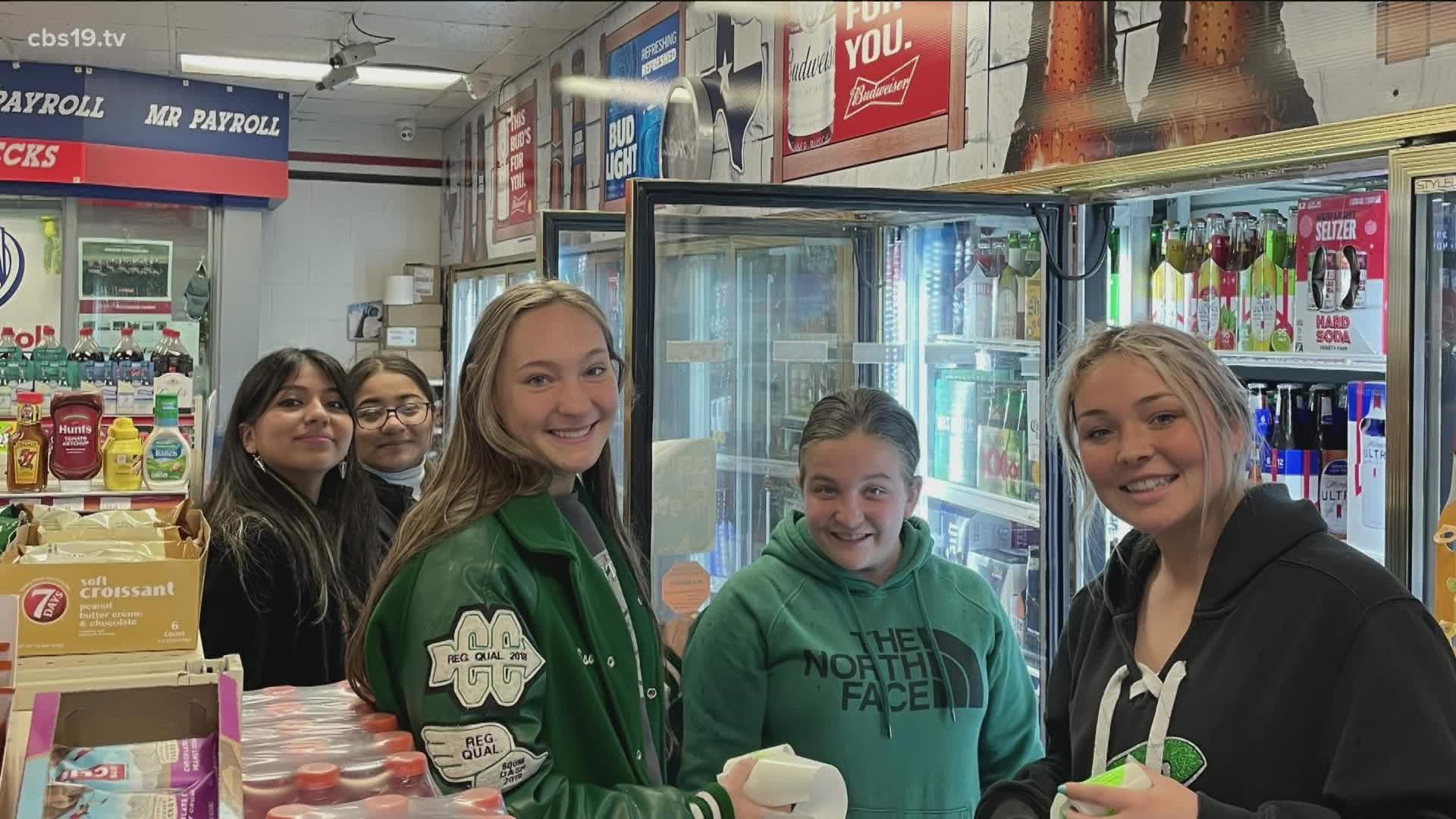 The "Drug Free All Stars" are making their way to local businesses to spread information about the perils of underage drinking.