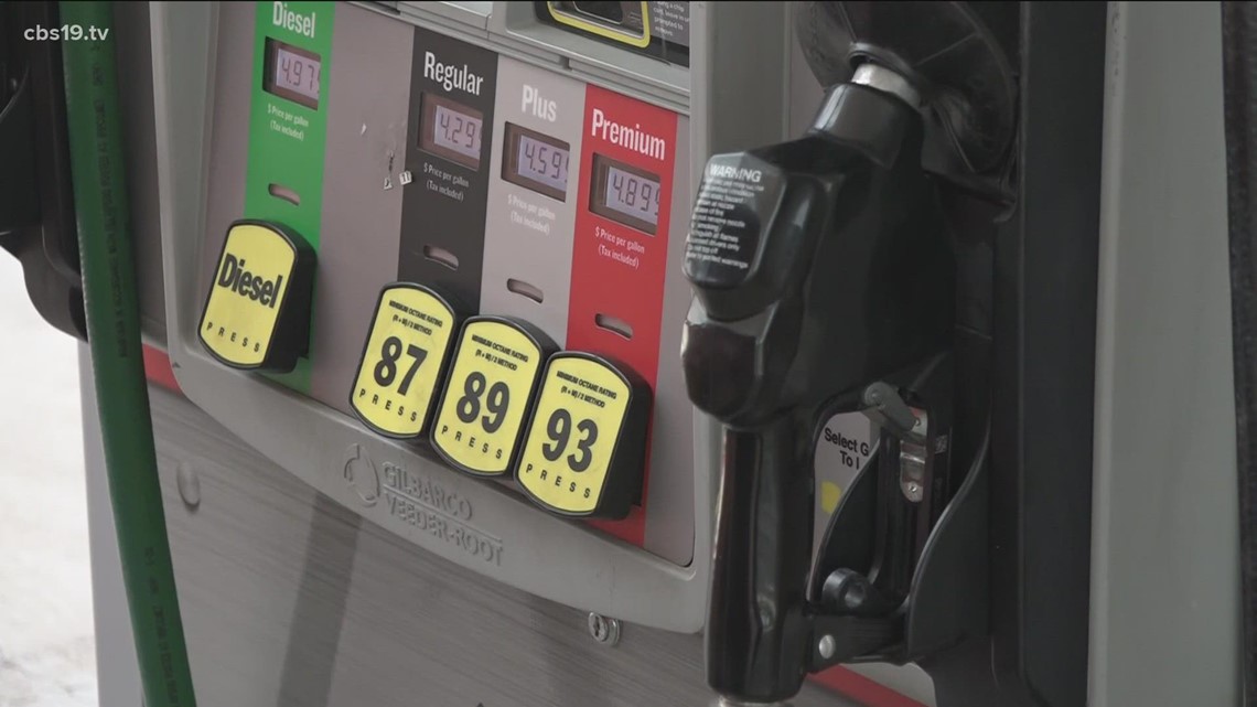 Gas moves below 3 in Tyler cbs19.tv