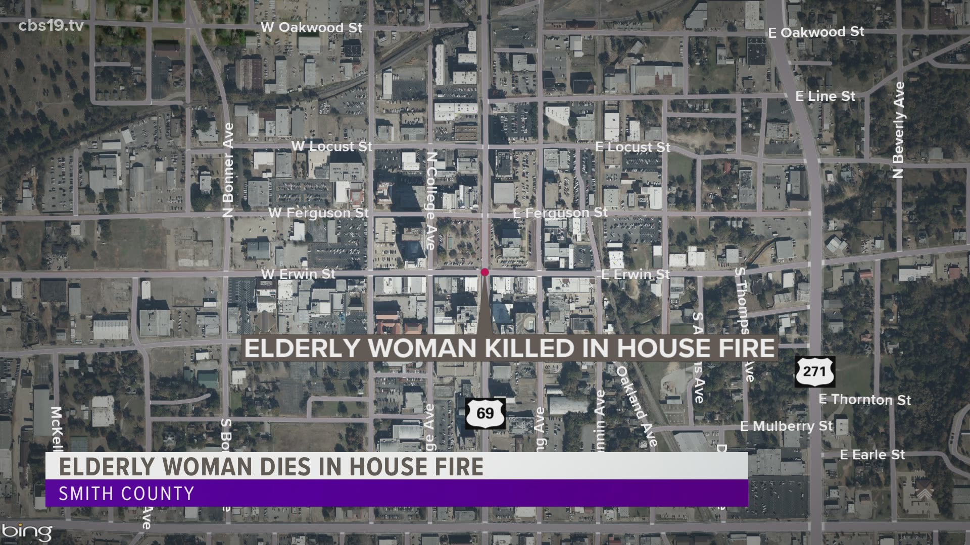 The fire occurred Tuesday afternoon in the 1200 block of Garland Street.