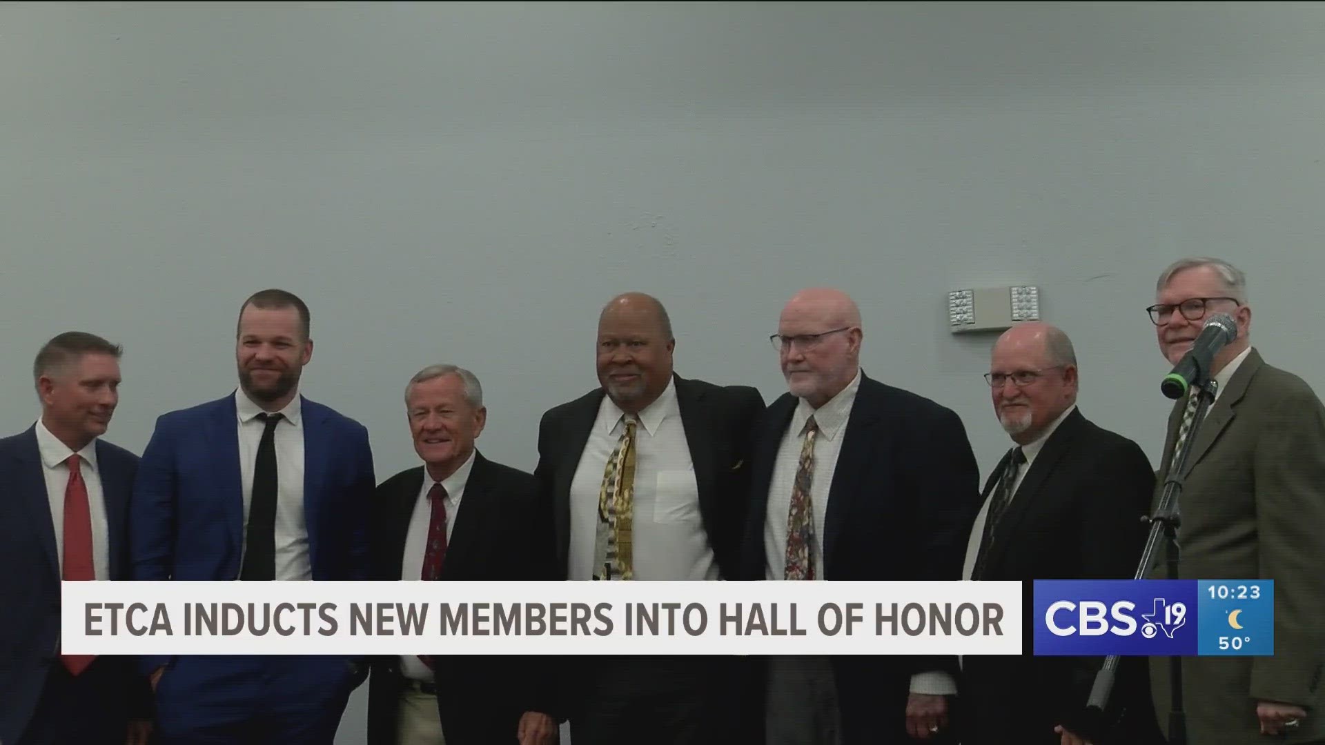 The East Texas Coaches Association inducted seven new members  into it's Hall of Honor