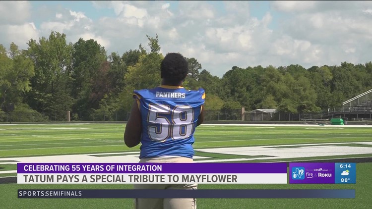 Tatum football team to pay special tribute to Mayflower School over 50 years after integration
