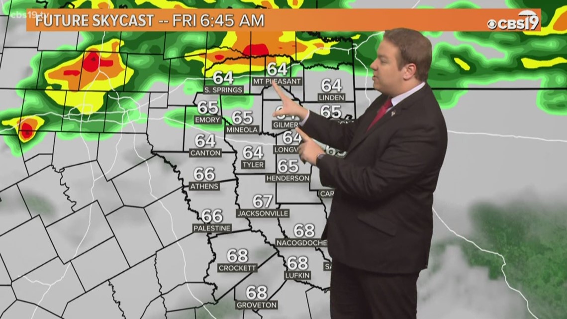 Storm chances return, hang around through weekend across East Texas ...