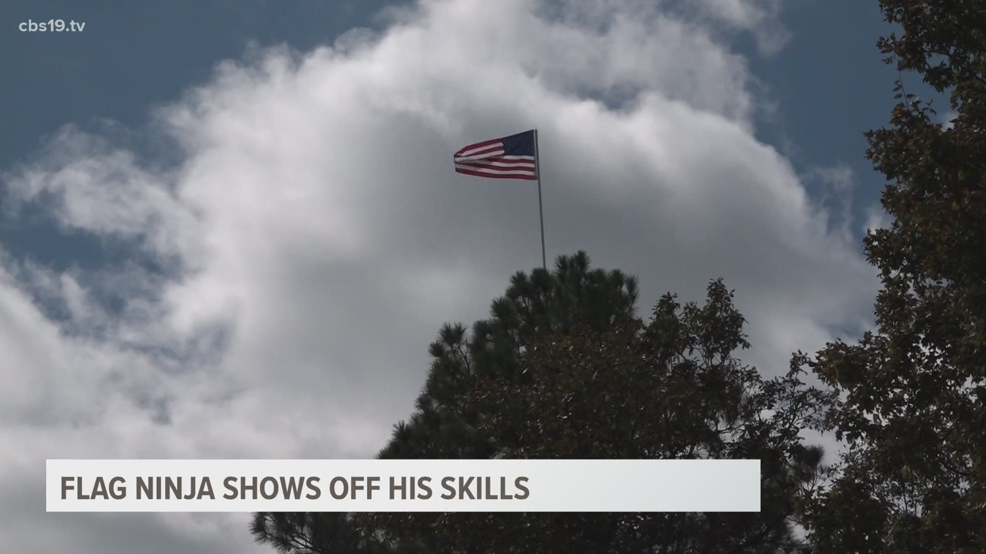 "He just wants to bring some positivity to people and you know seeing the flag it just kind of stirs something in you," said local photographer Dena Strban.