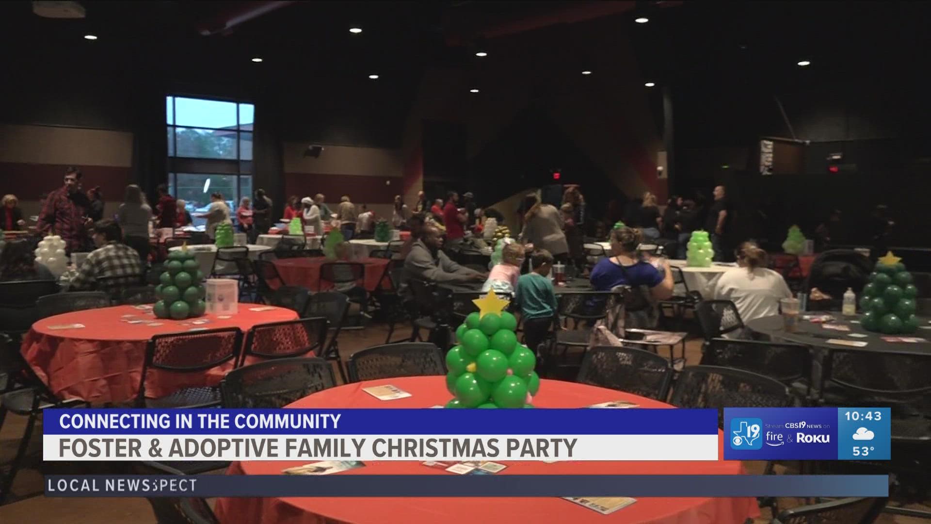 One East Texas church wanted to help connect foster families with each other.
what's a better way to do that than with Christmas Spirit.