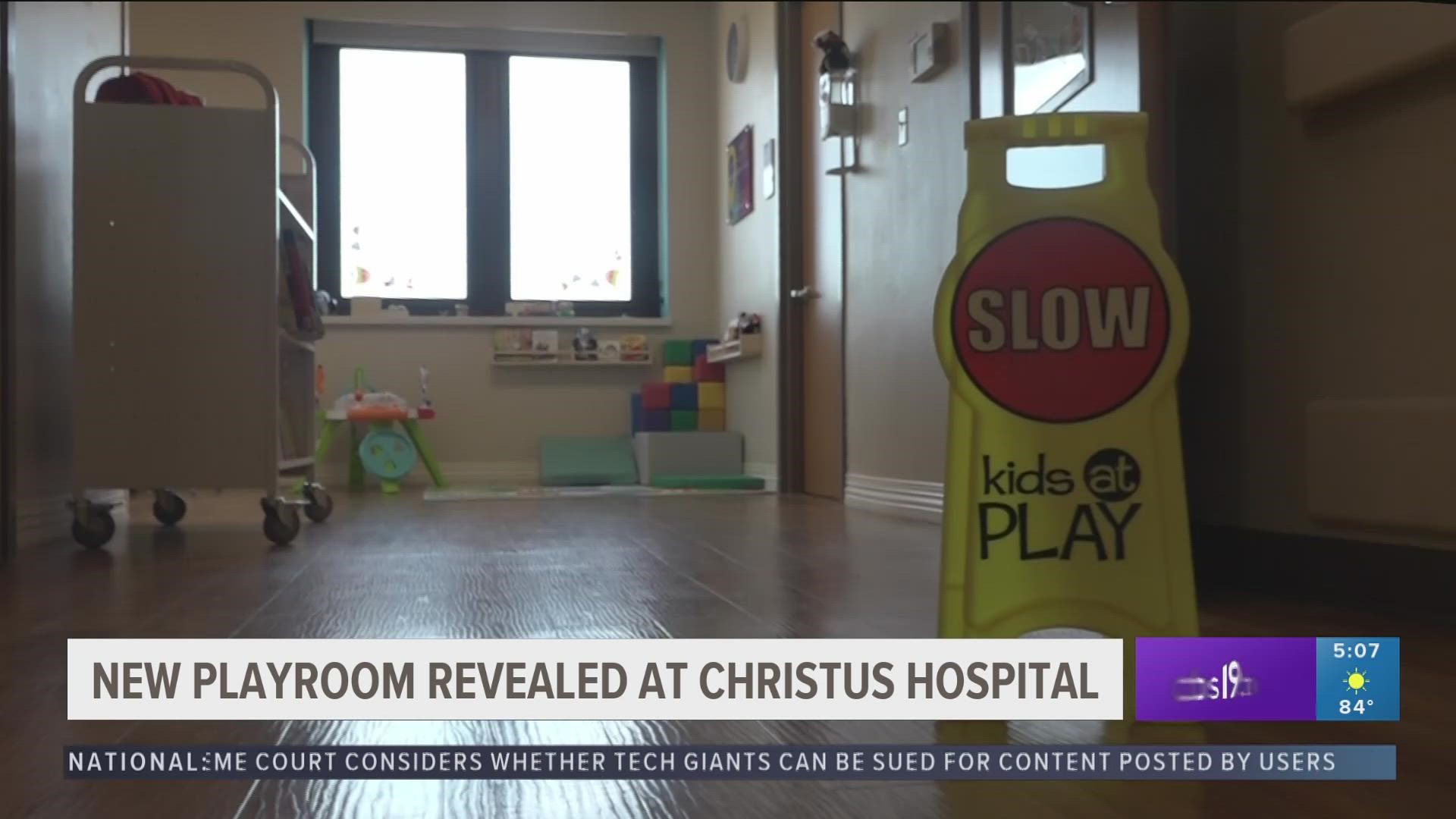 Families and doctors were excited to see the newly-renovated playroom at Christus Trinity Mother France's Children's Hospital.
