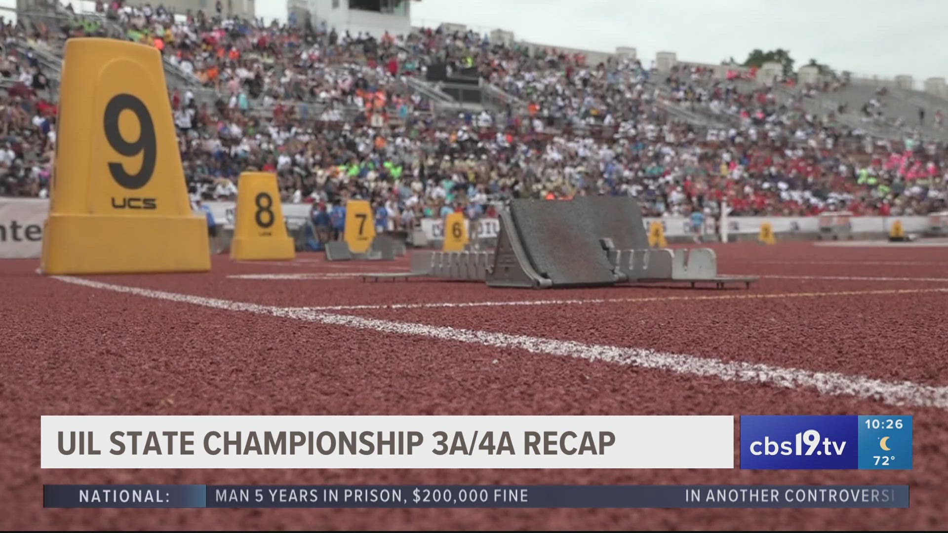 The UIL State Track and Field meet was held this week on the campus of the University of Texas. Several East Texas schools were represented and won.